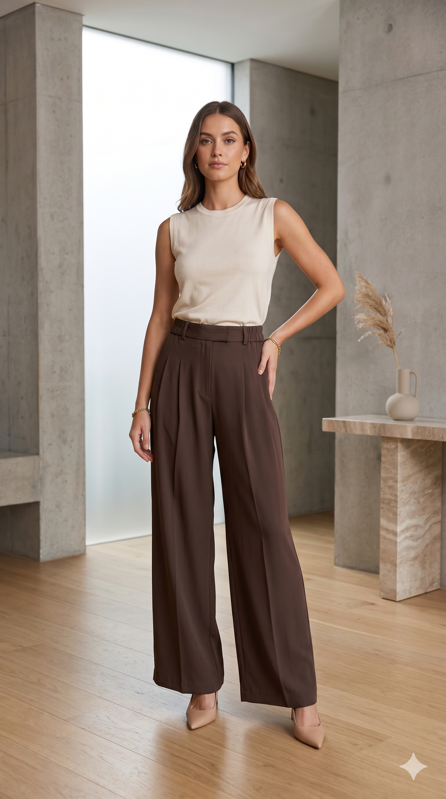 Wide-Leg Korean Pants
