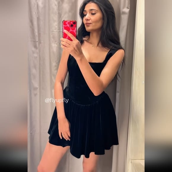 The Midnight Velvet Mini Dress