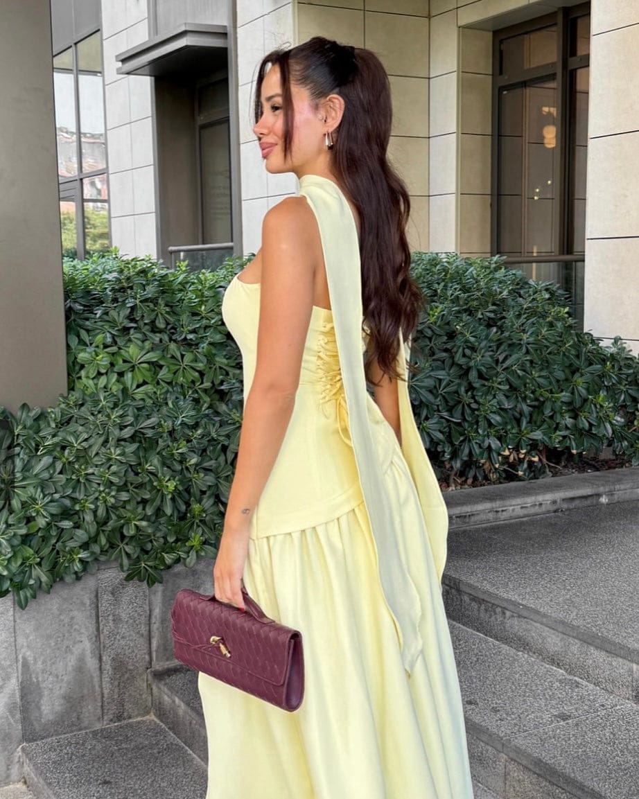 Veloura Drape Statement Gown