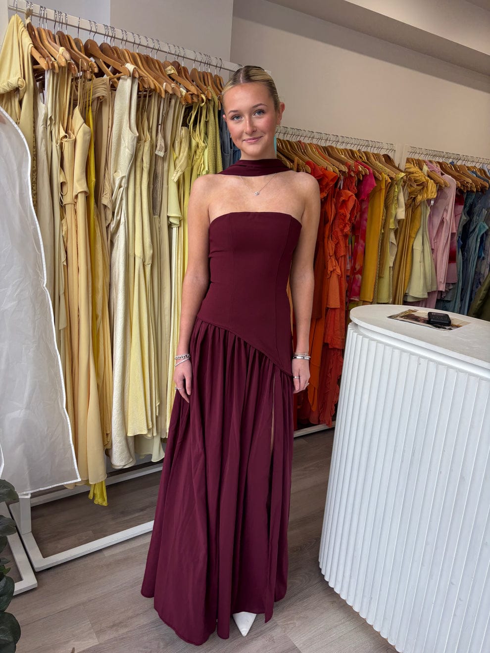 Veloura Drape Statement Gown