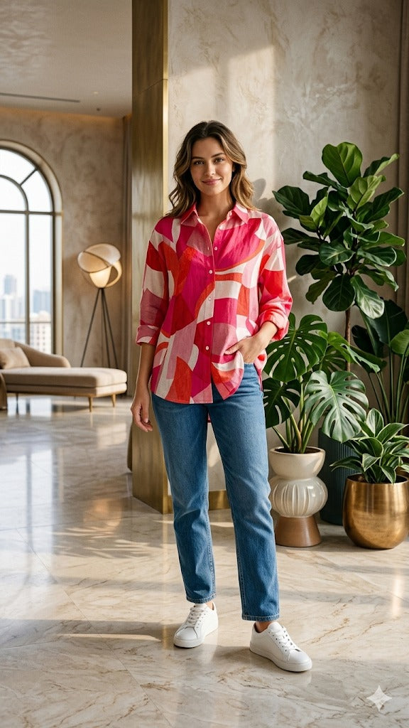 Printed Casual Shirt with Inner
