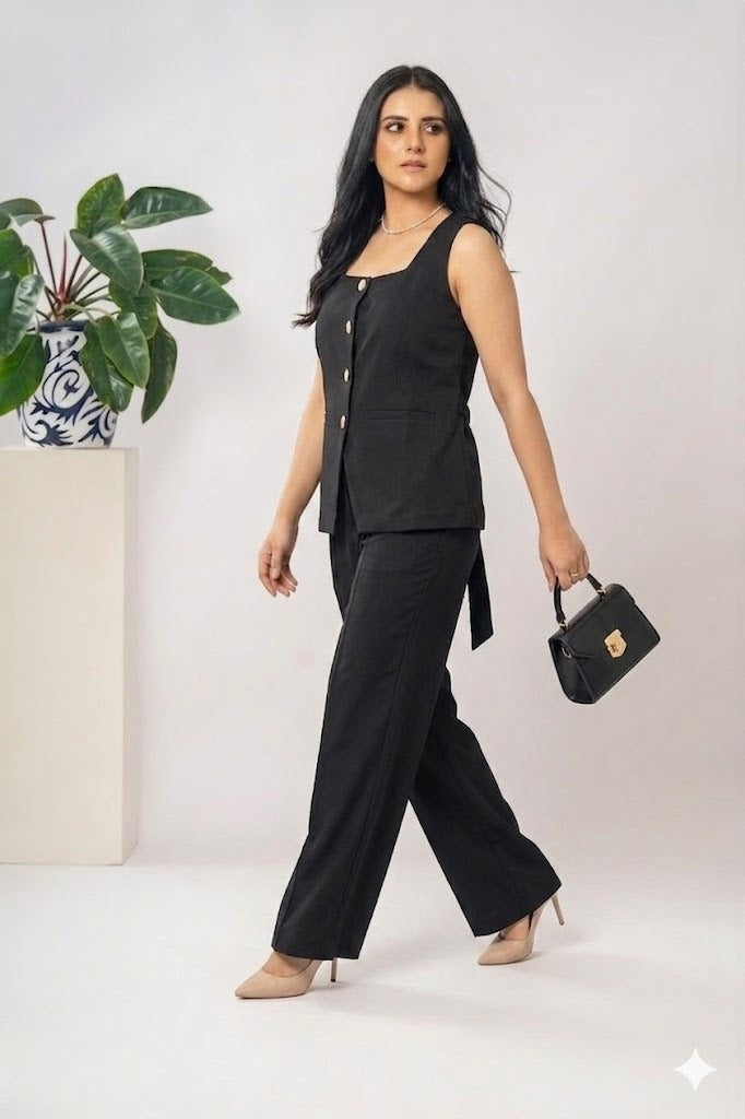 Midnight Elegance Co-ord Set
