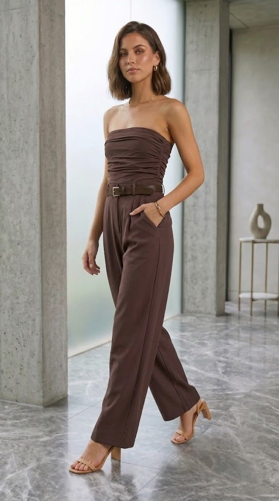 Cotton Offshoulder Jumpsuit