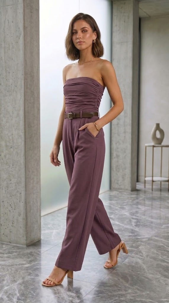 Cotton Offshoulder Jumpsuit