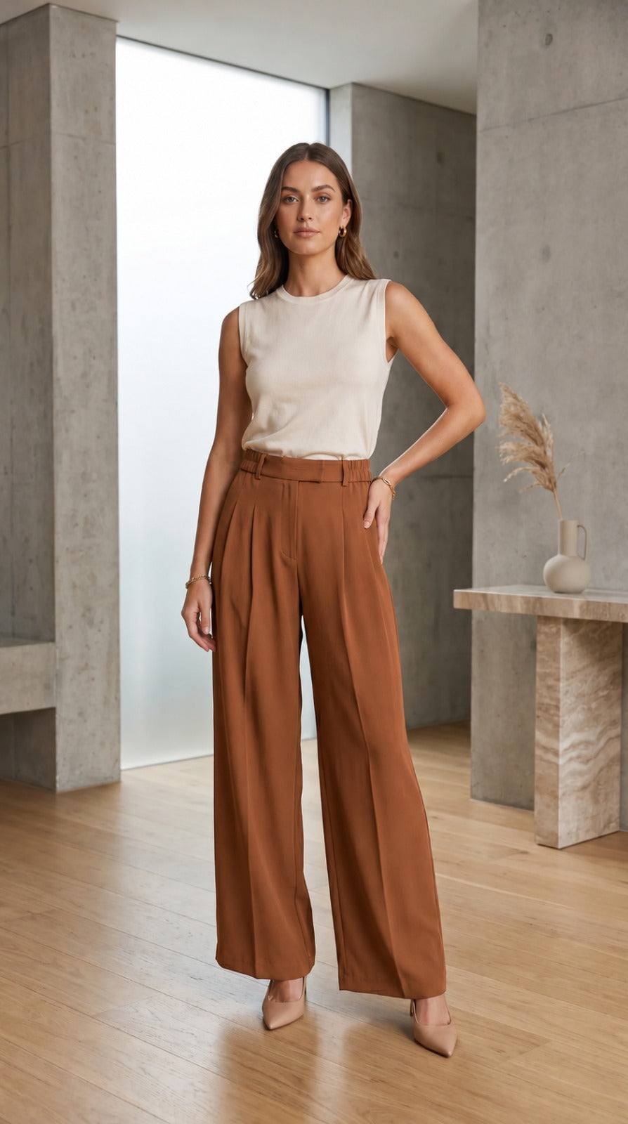 Wide-Leg Korean Pants