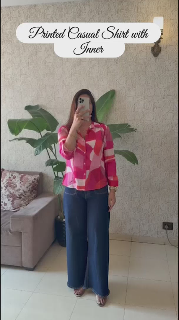 Printed Casual Shirt with Inner