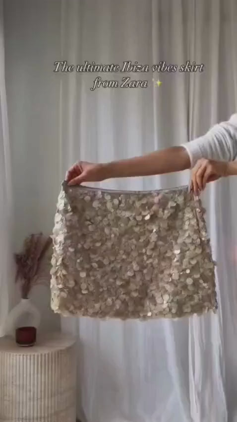 Sequin Mini Skirt