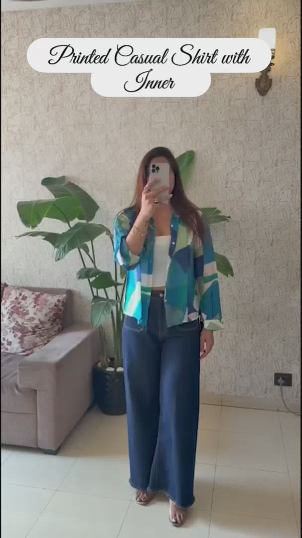 Printed Casual Shirt with Inner
