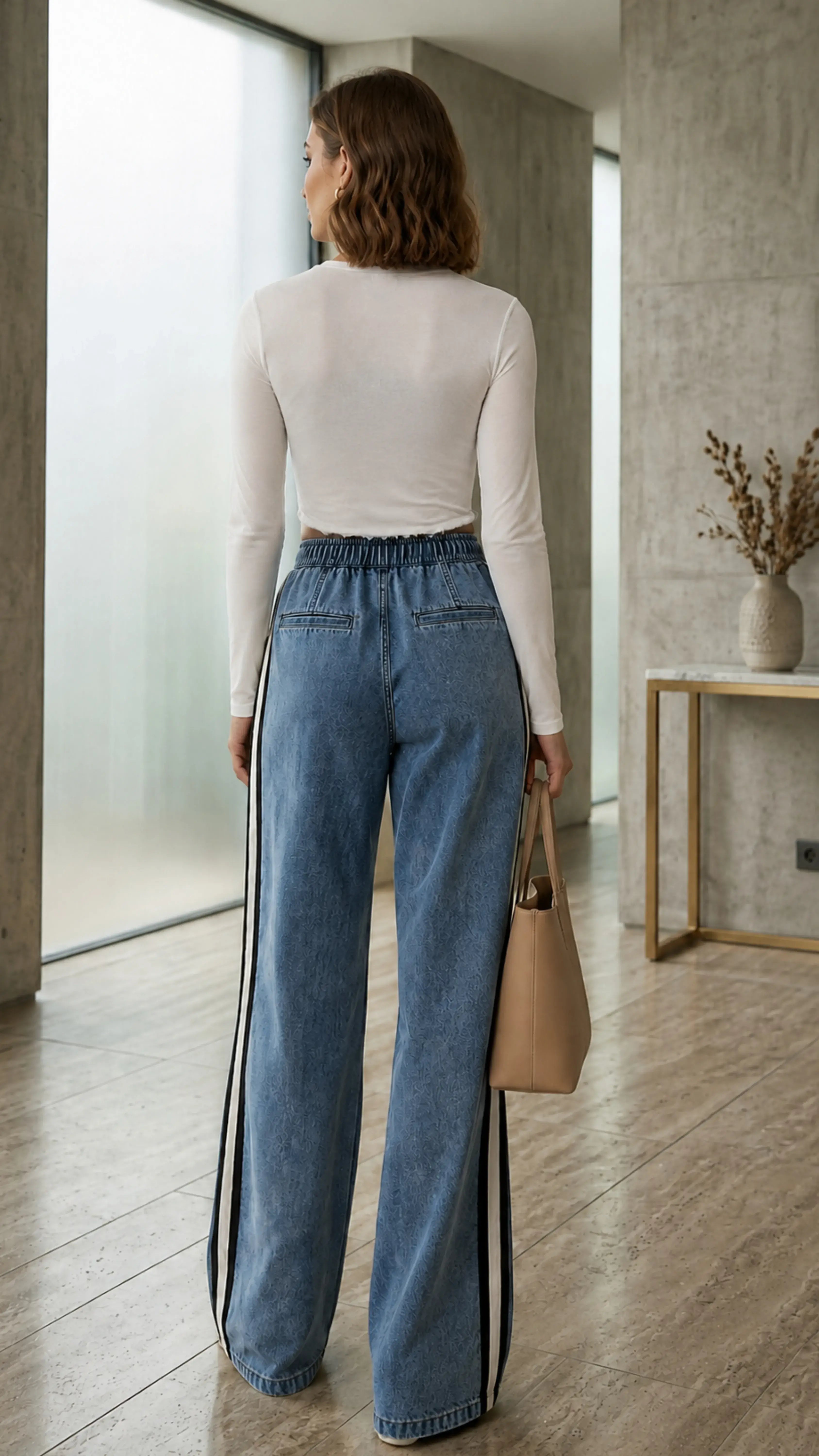Sheer Denim Top